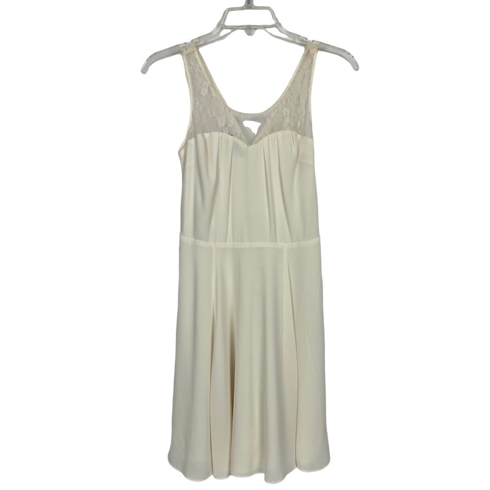 EXPRESS Women’s Party/Formal Dress Sz 0 Cream Color Sleeveless Full Skirt